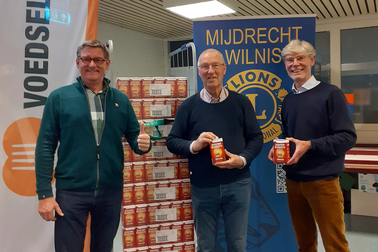 Opbrengst De Koffie Actie Lions Voor Voedselbank Nieuwe Meerbode